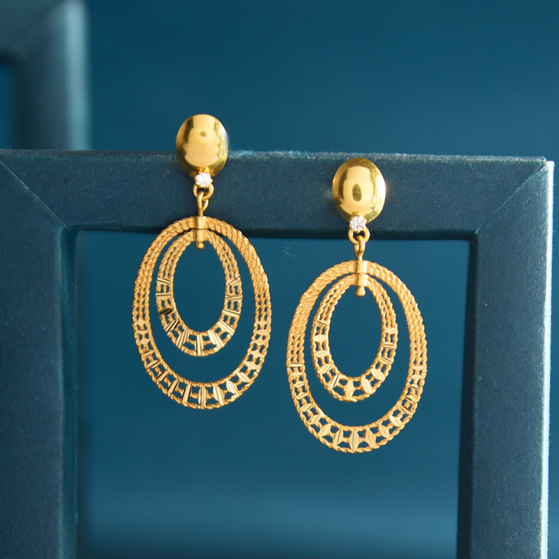 Gold Earrings image 1